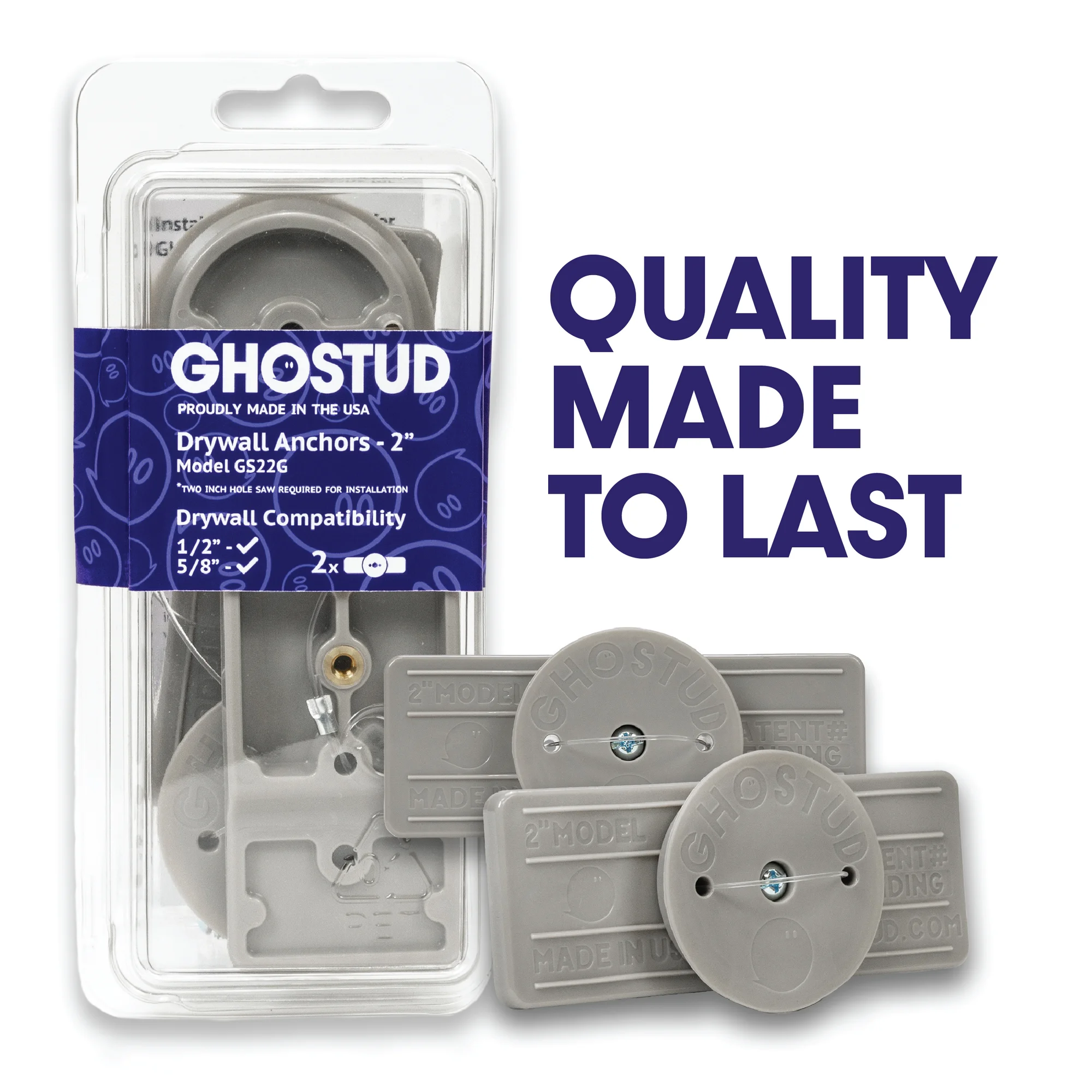 2" Ghostud Drywall Anchor - Image 2
