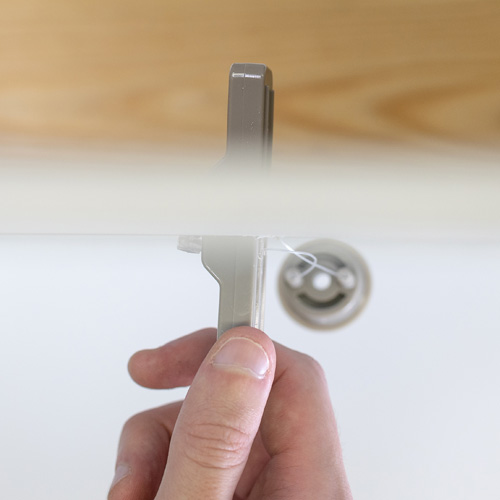 floating shelf on drywall